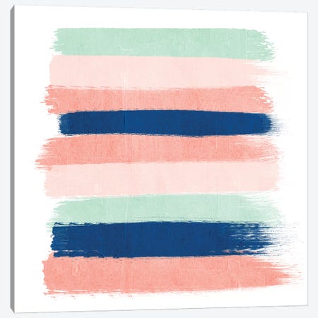 Kiela Stripes Canvas Print #CHW57} by Charlotte Winter Art Print