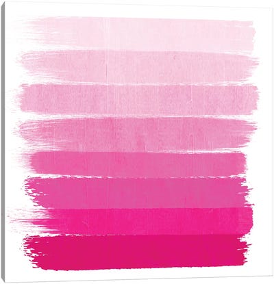 Luca Canvas Art Print - Pink Art