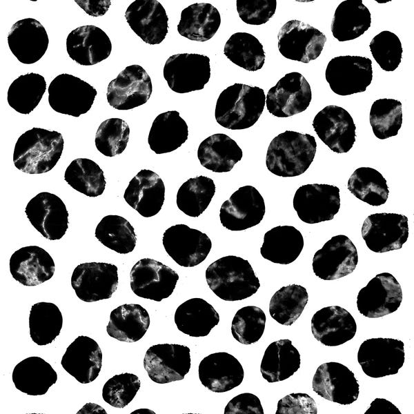 Charlotte Winter: Marble Dots B&W by Charlotte Winter
