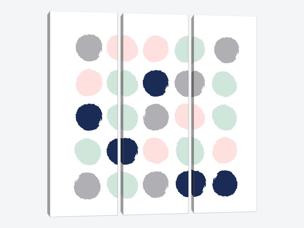Melia Dots by Charlotte Winter 3-piece Canvas Wall Art