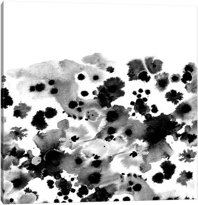 Rania B&W Canvas Art Print - Black & White Patterns