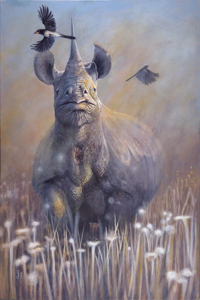 Rhinoceroses: Disappearing II by Chami's Art