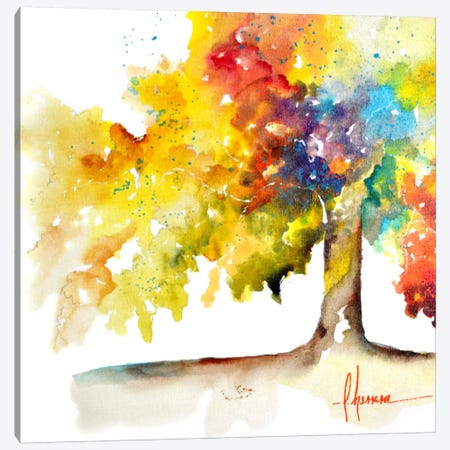Rainbow Trees I Canvas Print #CIA13} by Leticia Herrera Canvas Print