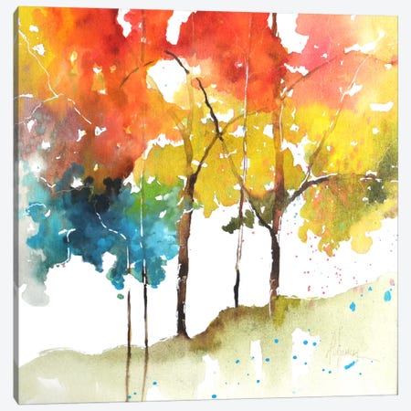 Rainbow Trees II Canvas Print #CIA14} by Leticia Herrera Canvas Wall Art
