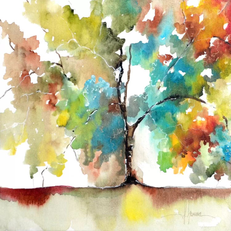 Rainbow Trees III by Leticia Herrera wall art