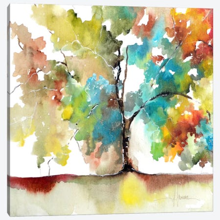 Rainbow Trees III Canvas Print #CIA15} by Leticia Herrera Canvas Wall Art