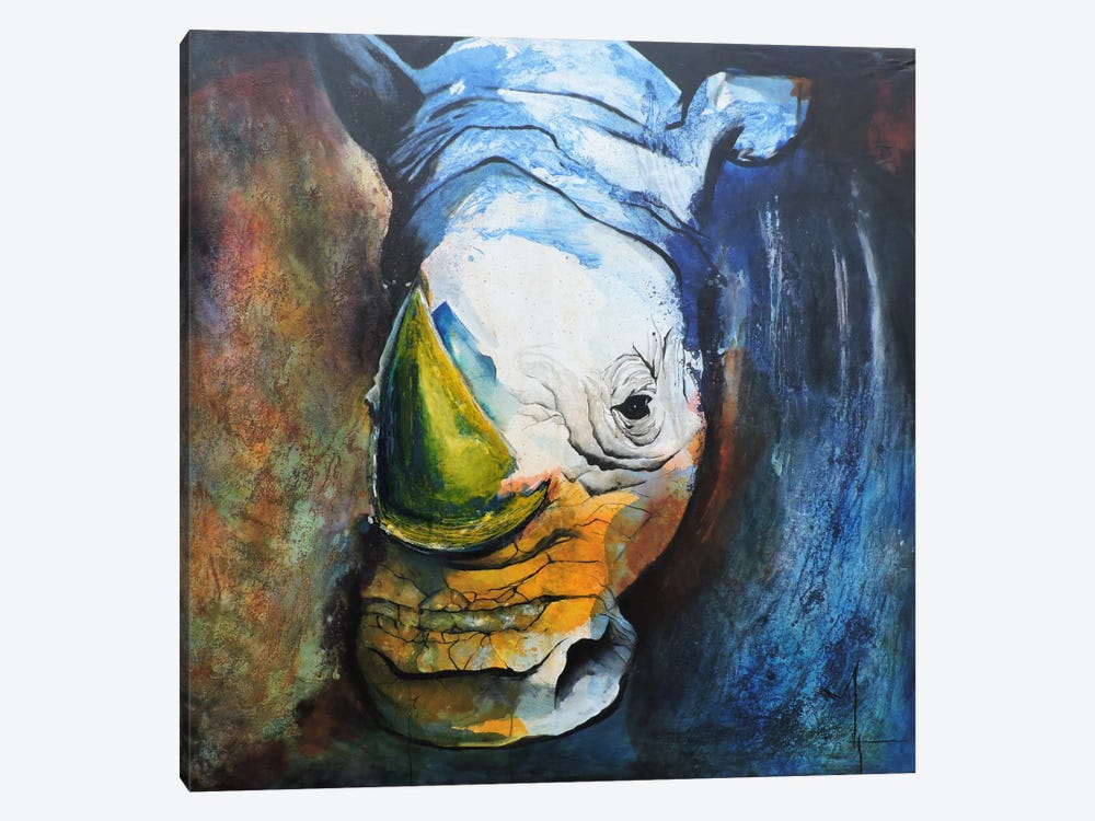 Rhino 1-piece Canvas Artwork