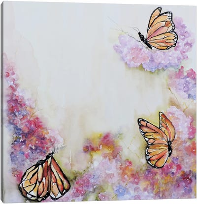 Tres Monarchas Canvas Art Print - Leticia Herrera