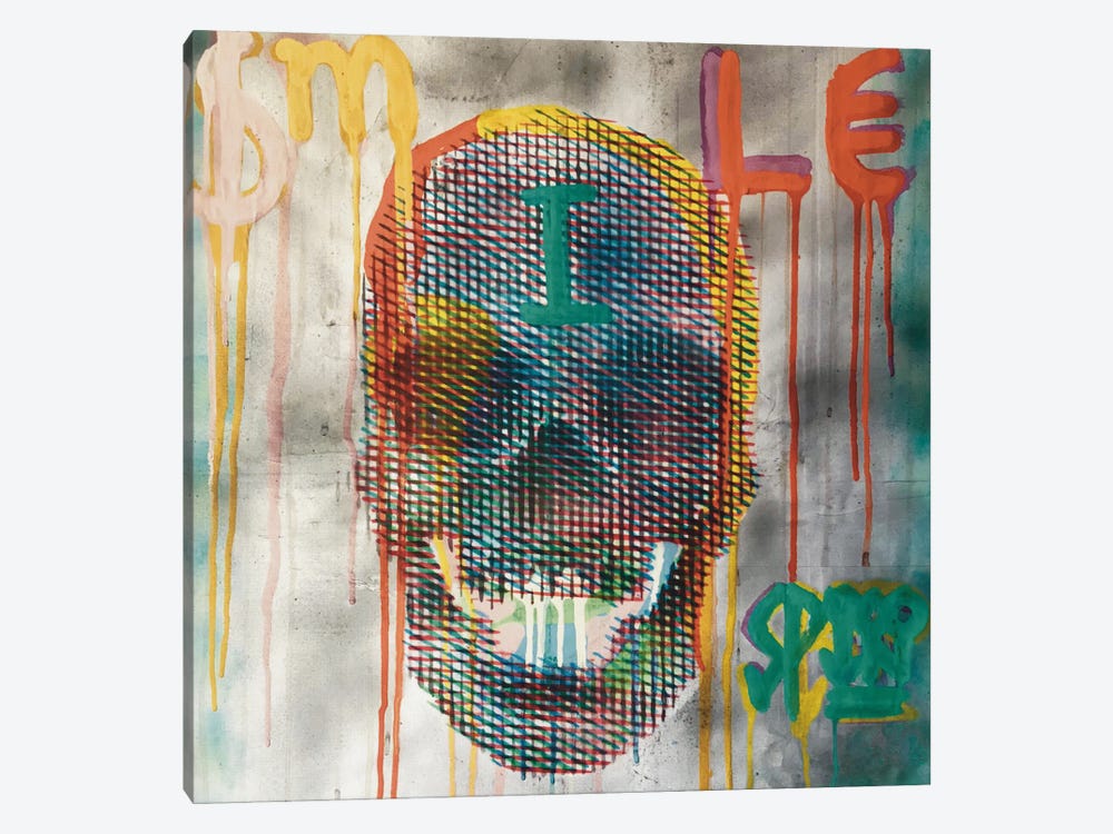 Eternal Smile Of A Lifeless Skull by Cicero Spin 1-piece Canvas Artwork