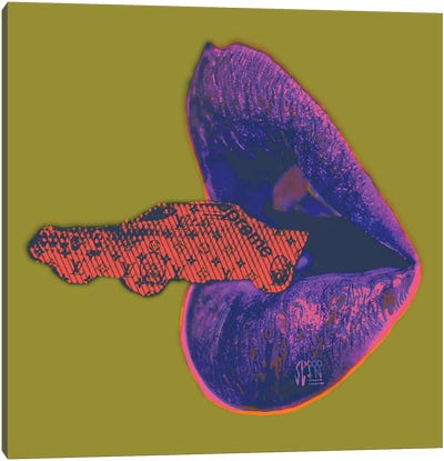 The Way I Like It Series Purple Canvas Art Print - Similar to Andy Warhol