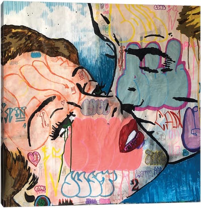 Love Story Canvas Art Print - Similar to Roy Lichtenstein