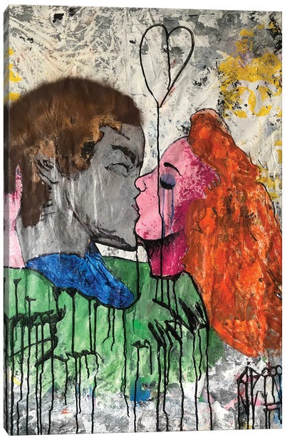 Love Wins Canvas Art Print - Expressive Street Art