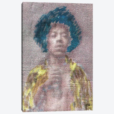 Jimi Hendrix Abstract Portrait Canvas Print #CIC56} by Cicero Spin Canvas Art