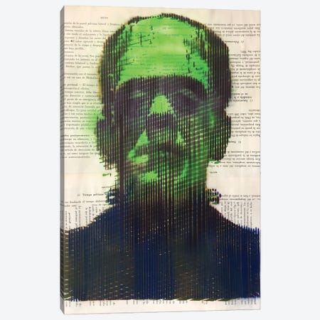 Alive Frankenstein Green Canvas Print #CIC84} by Cicero Spin Canvas Print