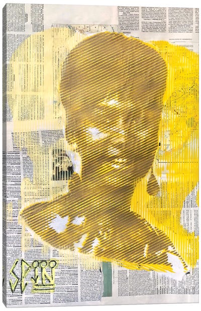Aretha Soul Queen Canvas Art Print - R&B & Soul Music Art