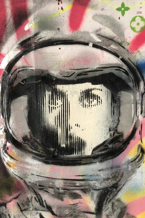 Astronaut Girl Graffiti