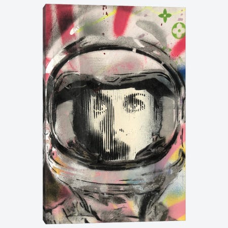 Astronaut Girl Graffiti Canvas Print #CIC90} by Cicero Spin Art Print