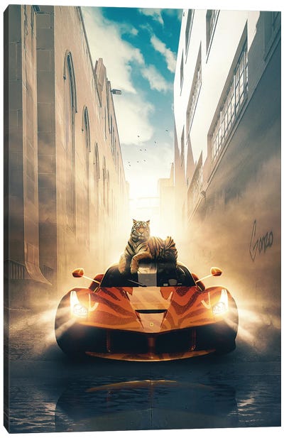 Copy Cat Canvas Art Print - Ferrari