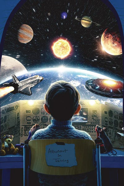 Sci-Fi Planets: Astronaut In Training by Adam Cousins