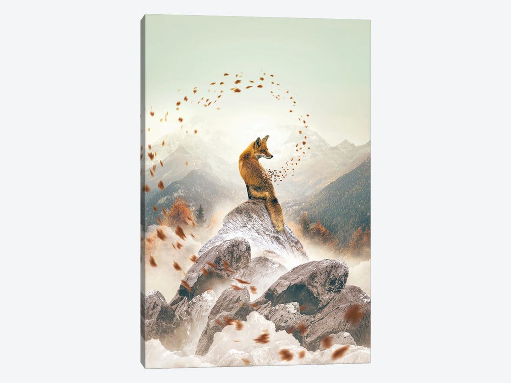 Autumnal Fox by Adam Cousins 1-piece Canvas Print
