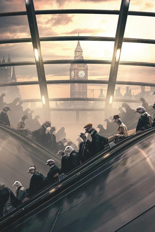 Back To Work by Adam Cousins wall art