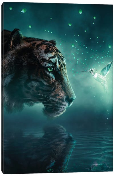 Year Of The Tiger Canvas Art Print - Adam Cousins