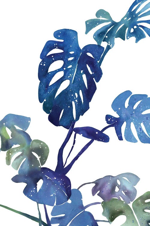 Monstera Blue Magic by CreativeIngrid wall art