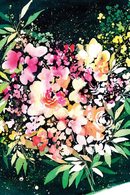 Night Blooming Heart by CreativeIngrid wall art
