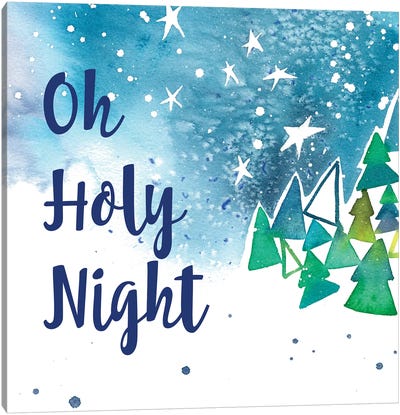 Oh Holy Night Canvas Art Print - Religious Christmas Art