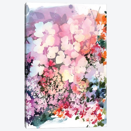 Pink Dusk Garden Canvas Print #CIG107} by CreativeIngrid Canvas Art Print