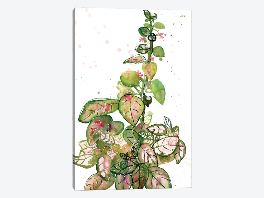 Pink Polka Dot by CreativeIngrid 1-piece Canvas Art Print