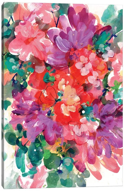 Bright Bloom Canvas Art Print - CreativeIngrid