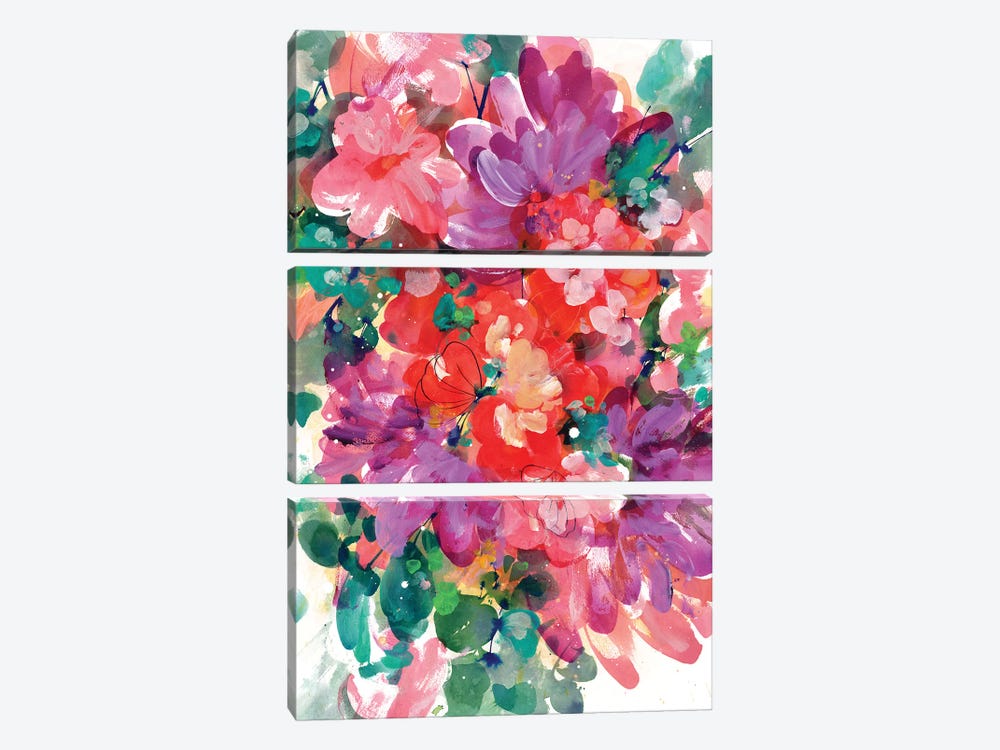 Bright Bloom 3-piece Canvas Artwork