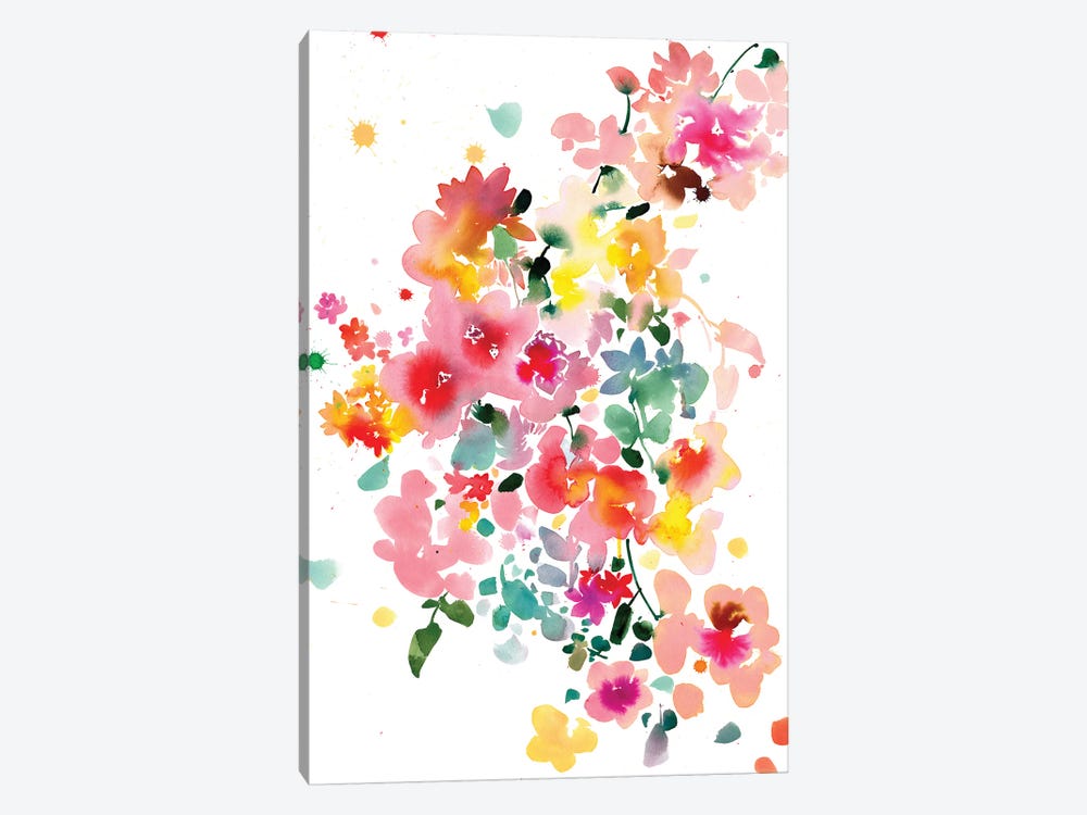 Floral Bustle by CreativeIngrid 1-piece Art Print