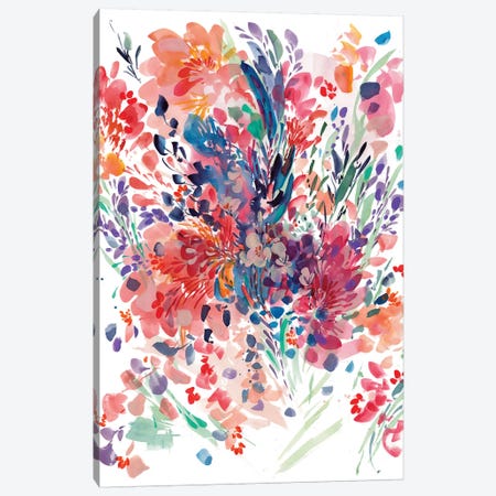 Floral Drama Canvas Print #CIG16} by CreativeIngrid Canvas Art