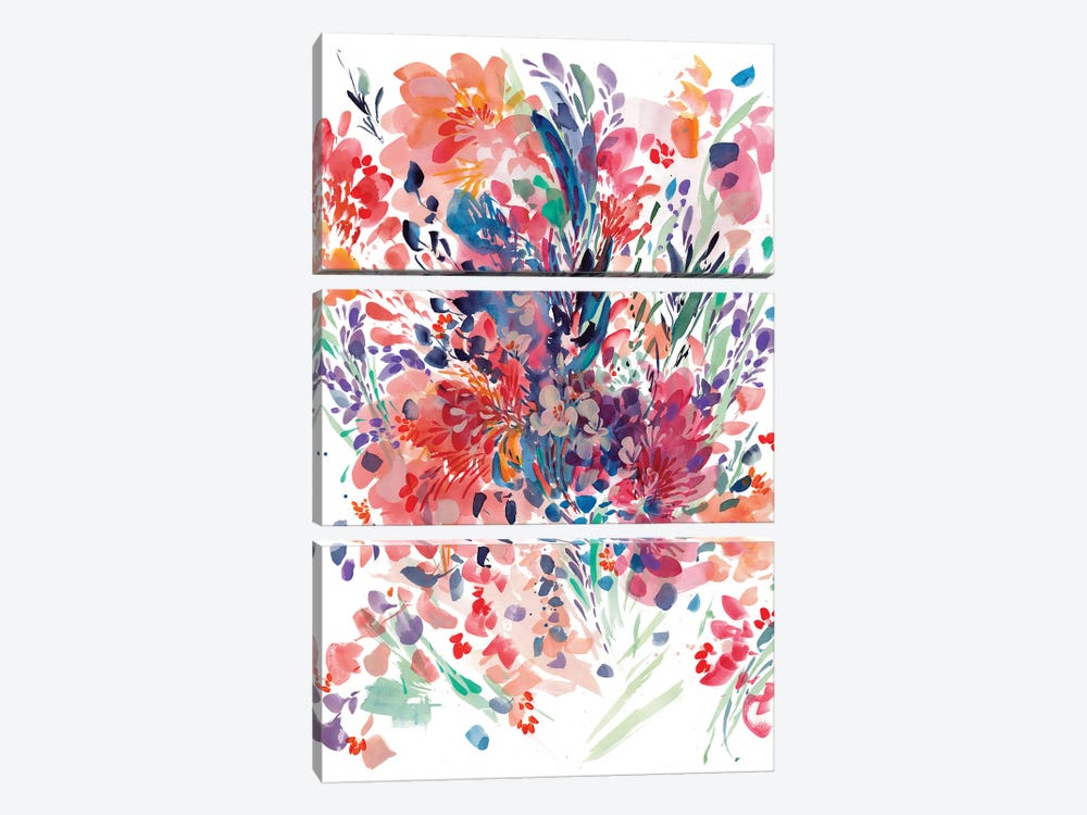 Floral Drama by CreativeIngrid 3-piece Canvas Artwork
