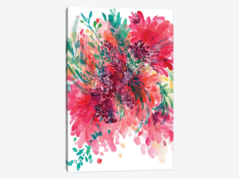 Floral Fearless by CreativeIngrid 1-piece Canvas Print