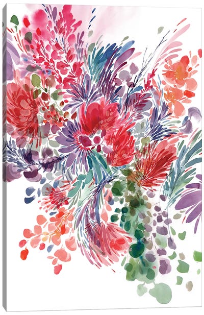 Floral Focus Canvas Art Print - CreativeIngrid