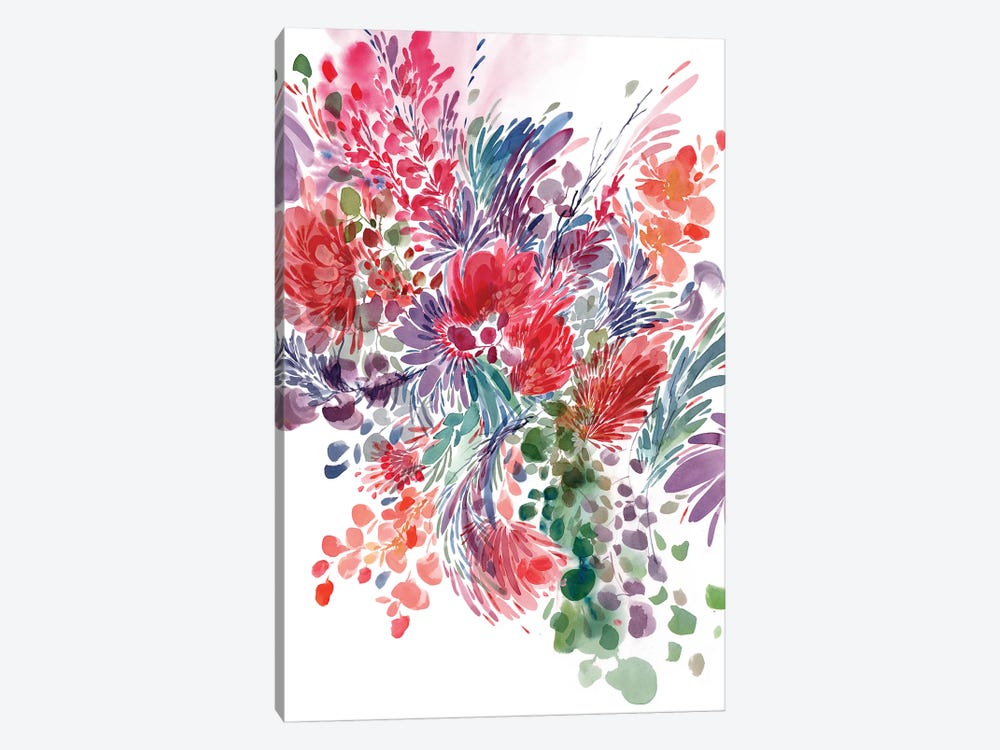 Floral Focus by CreativeIngrid 1-piece Canvas Art Print