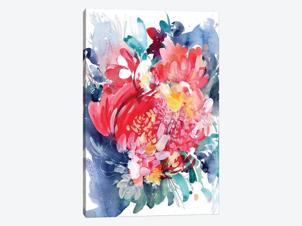 Floral Hug by CreativeIngrid 1-piece Art Print