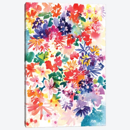 Garden In Bloom Canvas Print #CIG23} by CreativeIngrid Canvas Art