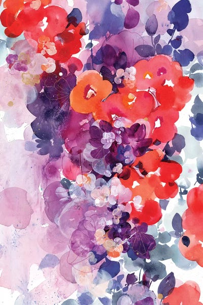 Orange Bloom by CreativeIngrid canvas print