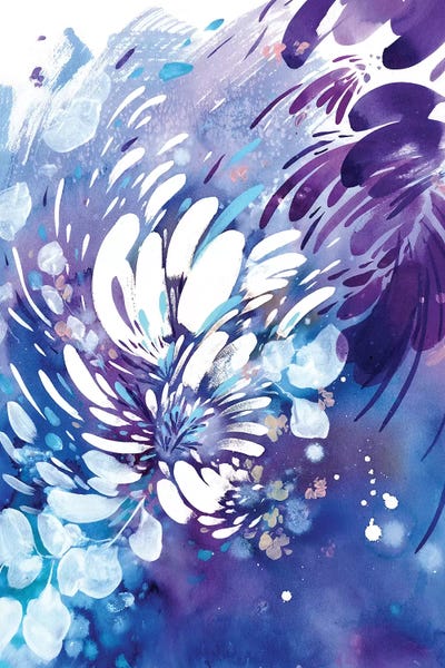 Abstract Floral & Botanical: Purple Dream by CreativeIngrid