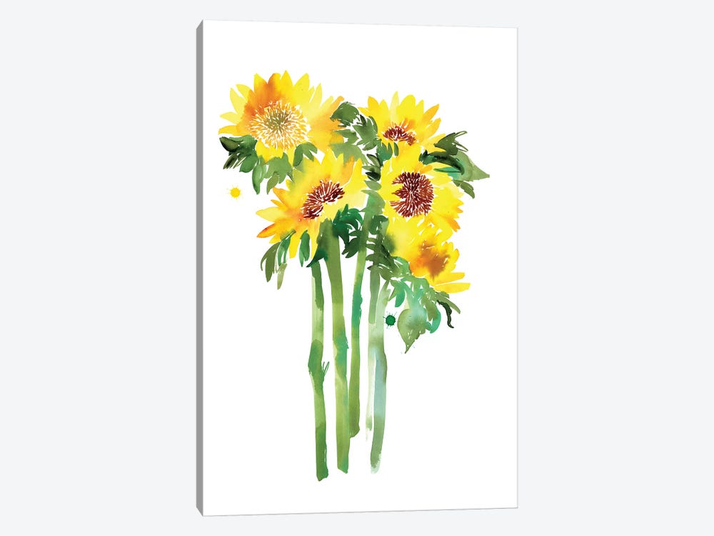 Sunflowers by CreativeIngrid 1-piece Canvas Wall Art