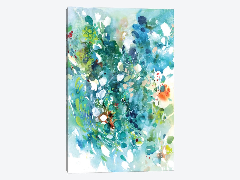 Turquoise Dance by CreativeIngrid 1-piece Canvas Art Print