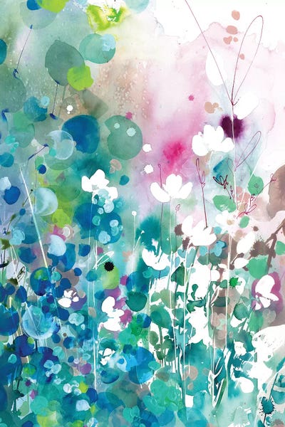 Turquoise Wave by CreativeIngrid art print