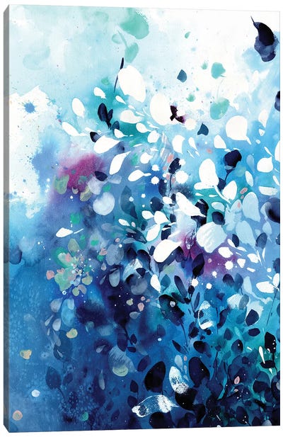 Underwater Canvas Art Print - Pantone 2020 Classic Blue