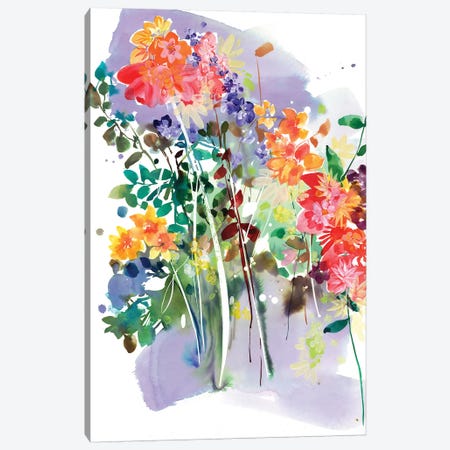 Wildflower Canvas Print #CIG48} by CreativeIngrid Canvas Art