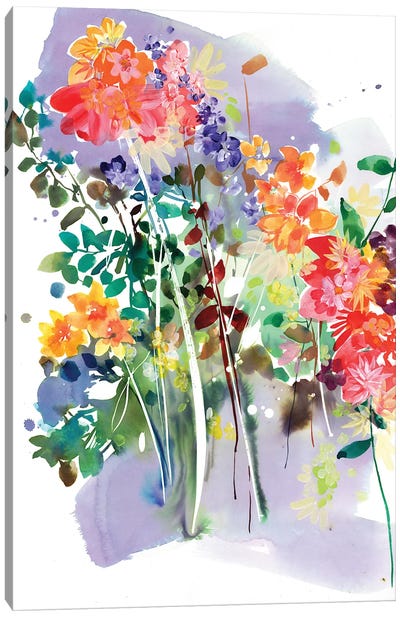 Wildflower Canvas Art Print - CreativeIngrid