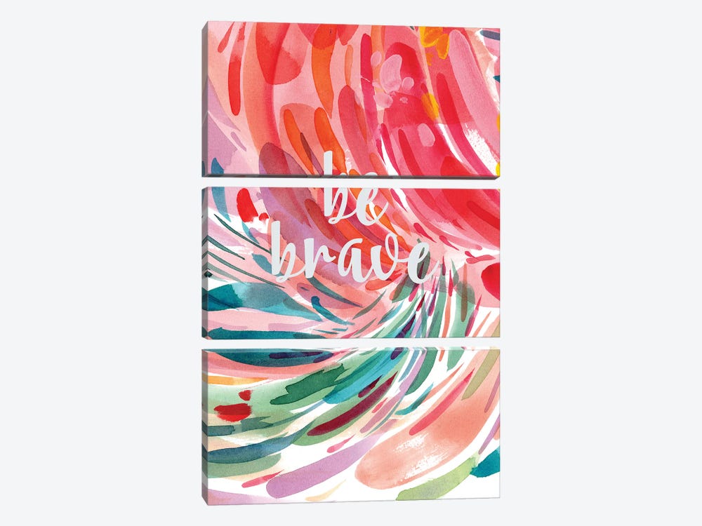 Be Brave by CreativeIngrid 3-piece Art Print